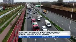 Wypadek na Trasie Siekierkowskiej