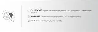 Raport dotyczący bazy łóżkowej na Mazowszu z 28 marca 2021 roku