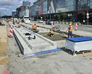 Przebudowa torowiska tramwajowego na ul. Marszałkowskiej 