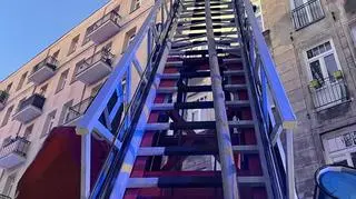 Pożar w kamienicy przy ulicy Tarchomińskiej