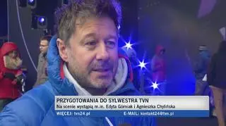 Andrzej Piaseczny podczas przygotowań do koncertu sylwestrowego