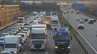 Zdarzenie na autostradzie A2