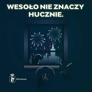 "Wesoło nie znaczy hucznie" - grafika stołecznego ratusza