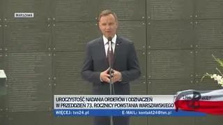 Andrzej Duda przemawiał w Parku Wolności