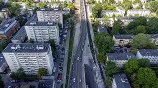 Budowa wiaduktu nad Saską Kępą