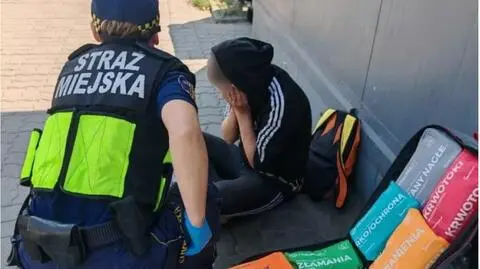 Strażnicy pomogli ciężarnej w kryzysie bezdomności