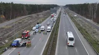 Utrudnienia na S2 po zderzeniu