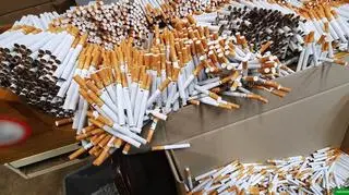 Nielegalnie wyprodukowane papierosy przejęte w czasie akcji