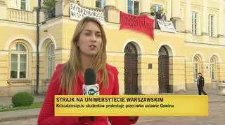 Studenci spędzili noc w pałacu
