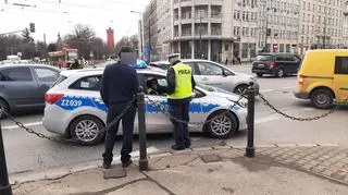 Potrącenie pieszego w Śródmieściu 