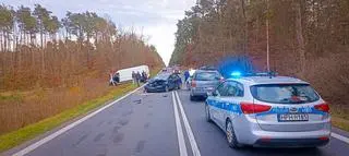 Wypadek na DK79 w miejscowości Bogucin