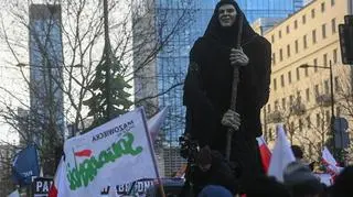 Farmers' protest in the center of the capital