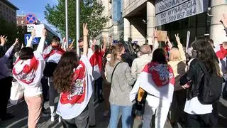 Protest obywateli Białorusi