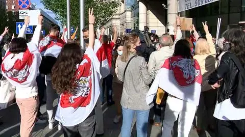 Protest obywateli Białorusi