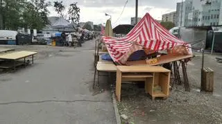 Tak teraz wygląda bazarek "Na dołku"