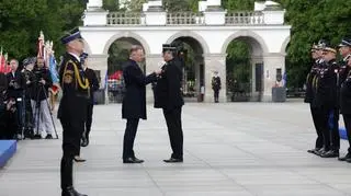 Obchody Dnia Strażaka na placu Piłsudskiego