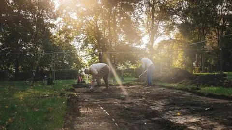 Prace archeologiczne w Parku Skaryszewskim