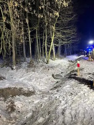 Pijany z zakazem spowodował wypadek i uciekł