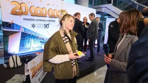 Rekord Lotniska Chopina. 20-milionowa pasażerka przyleciała z Wilna