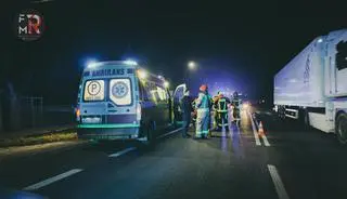 Potrącenie pieszej w Ołtarzewie