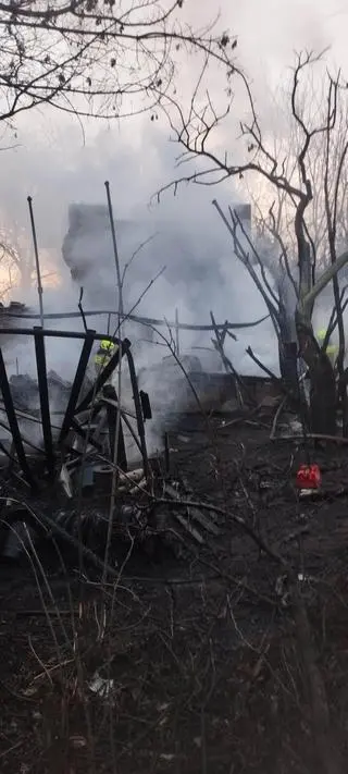 Pożar domu w Grodzisku Mazowieckim 