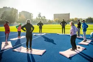 Stadion Podskarbińska po modernizacji 