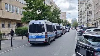 Interwencja policja na Wiejskiej 