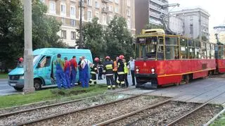 Kolizja tramwaju z busem