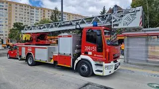 Ćwiczenia strażaków na pętli Stegny 