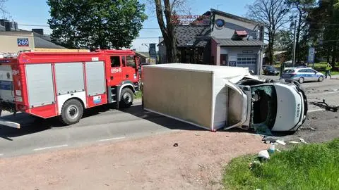 Poważny wypadek w okolicy Wołomina 