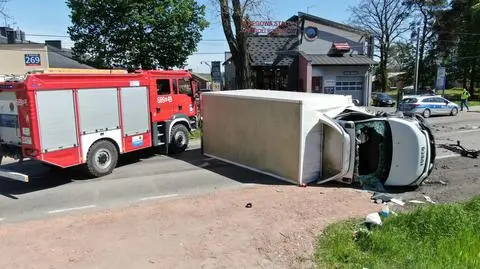 Poważny wypadek w okolicy Wołomina 