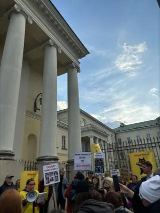 Protest kocich wolontariuszy ze Schroniska na Paluchu 