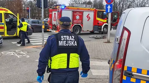 Rowerzysta został potrącony przez samochód 
