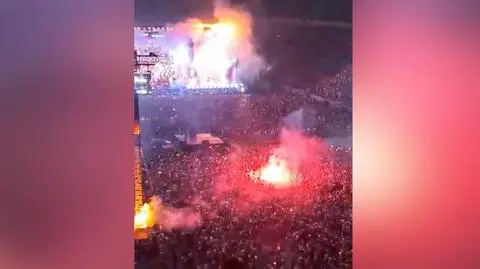 Nielegalna pirotechnika na koncercie Maxa Korzha na Stadionie Narodowym