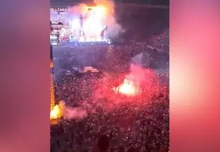 Dantejskie sceny na koncercie białoruskiego rapera