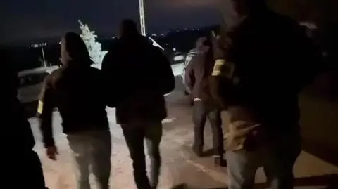 Policjanci zatrzymali "Cybsa" na Podhalu (wideo bez dźwięku)