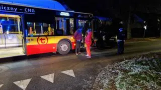 Zderzenie taksówki i autobusu miejskiego