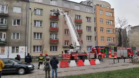 Interwencja policji na Płockiej