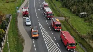 Krajowa "pięćdziesiątka" zablokowana po kolizji