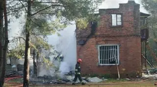 Pożar budynku przy ulicy 1. Praskiego Pułku