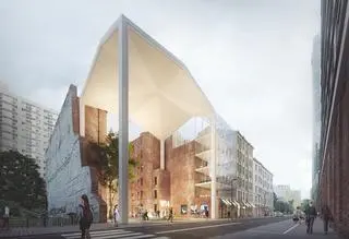 Projekt zadaszenia kamienicy przy Waliców 14