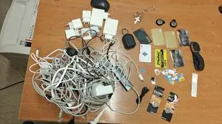 Sprzęt zabezpieczony w samochodzie obcokrajowców 