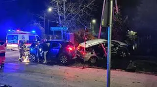 Wypadek w miejscowości Glinianka