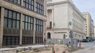Remont ulic w pobliżu filharmonii 