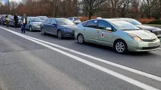 Zderzenie w alei Armii Ludowej 