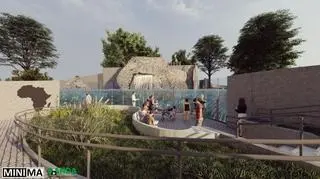 Projekt pawilonu dla pingwinów 