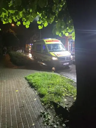 Pożar kamienicy w Piastowie