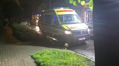 Pożar kamienicy w Piastowie