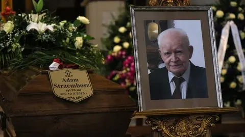 Uroczystości pogrzebowe profesora Adama Strzembosza w Konkatedrze Matki Bożej Zwycięskiej w Warszawie