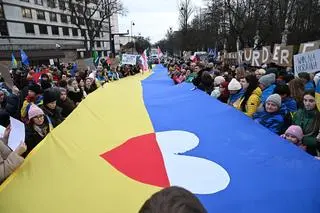 Manifestacja przed ambasadą Rosji